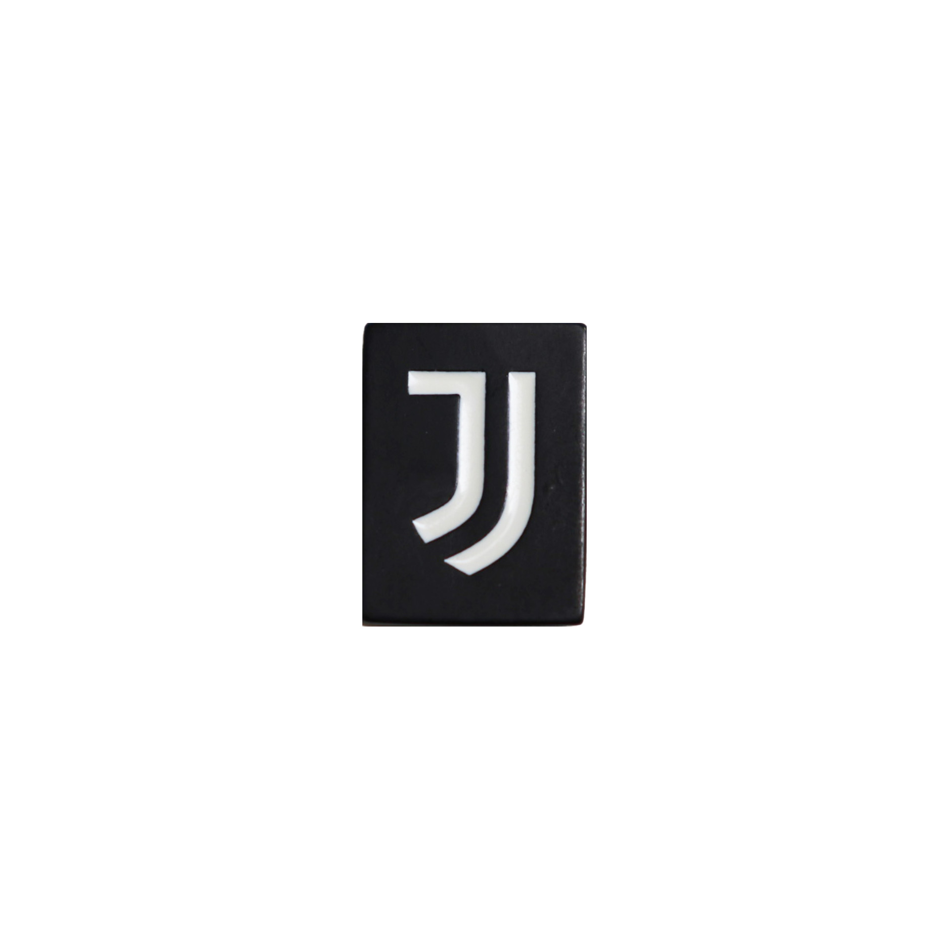 3761 Ju1001 Distintivo In Metallo Smaltato Rettangolare Logo Ufficiale Juventus