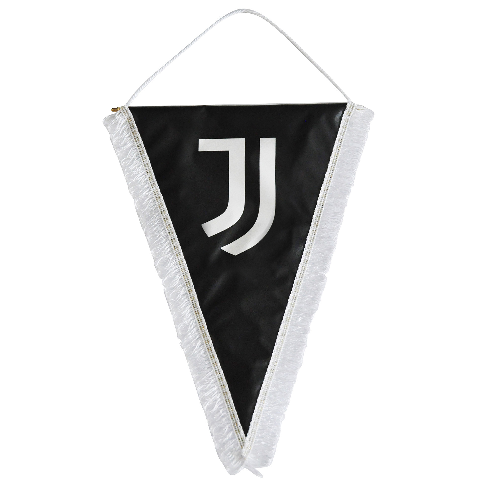 3781 Ju1205 Gagliardetto Triangolare Grande 25x35 Cm Logo Ufficiale Juventus
