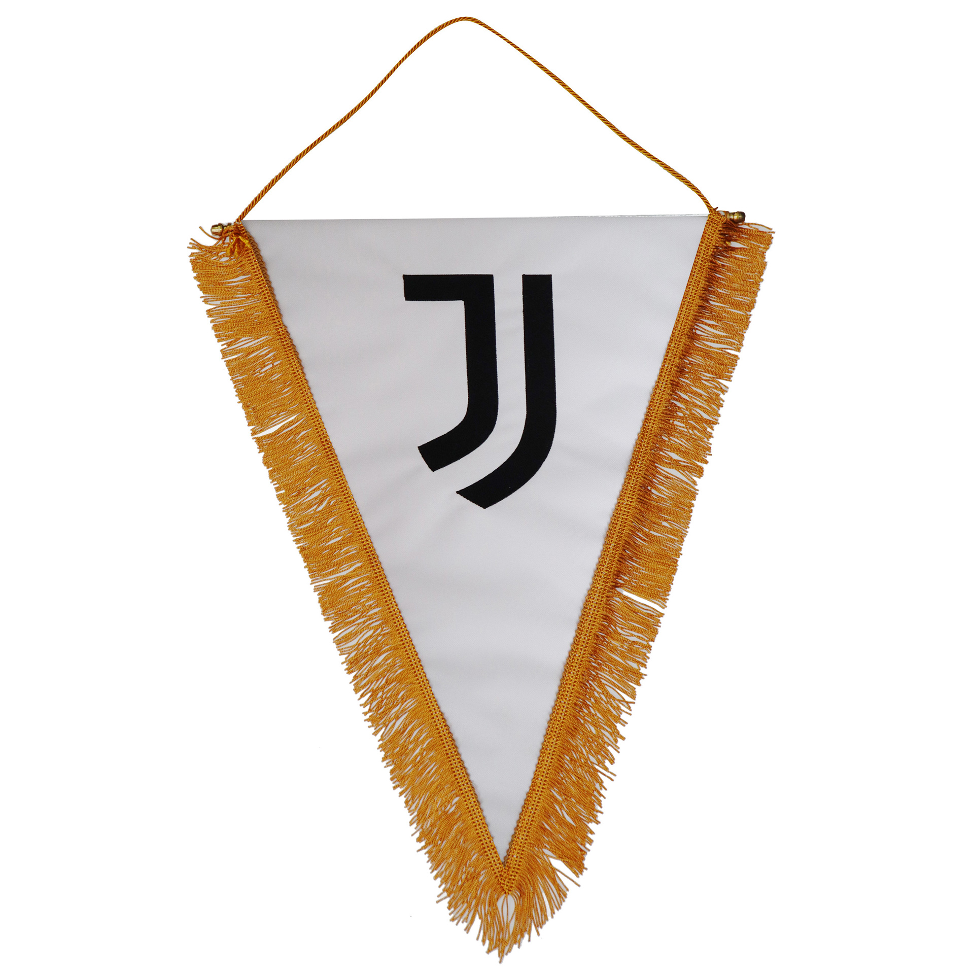 3783 Ju1211 Gagliardetto Triangolare Grande 30x38 Cm Logo Ufficiale Juventus