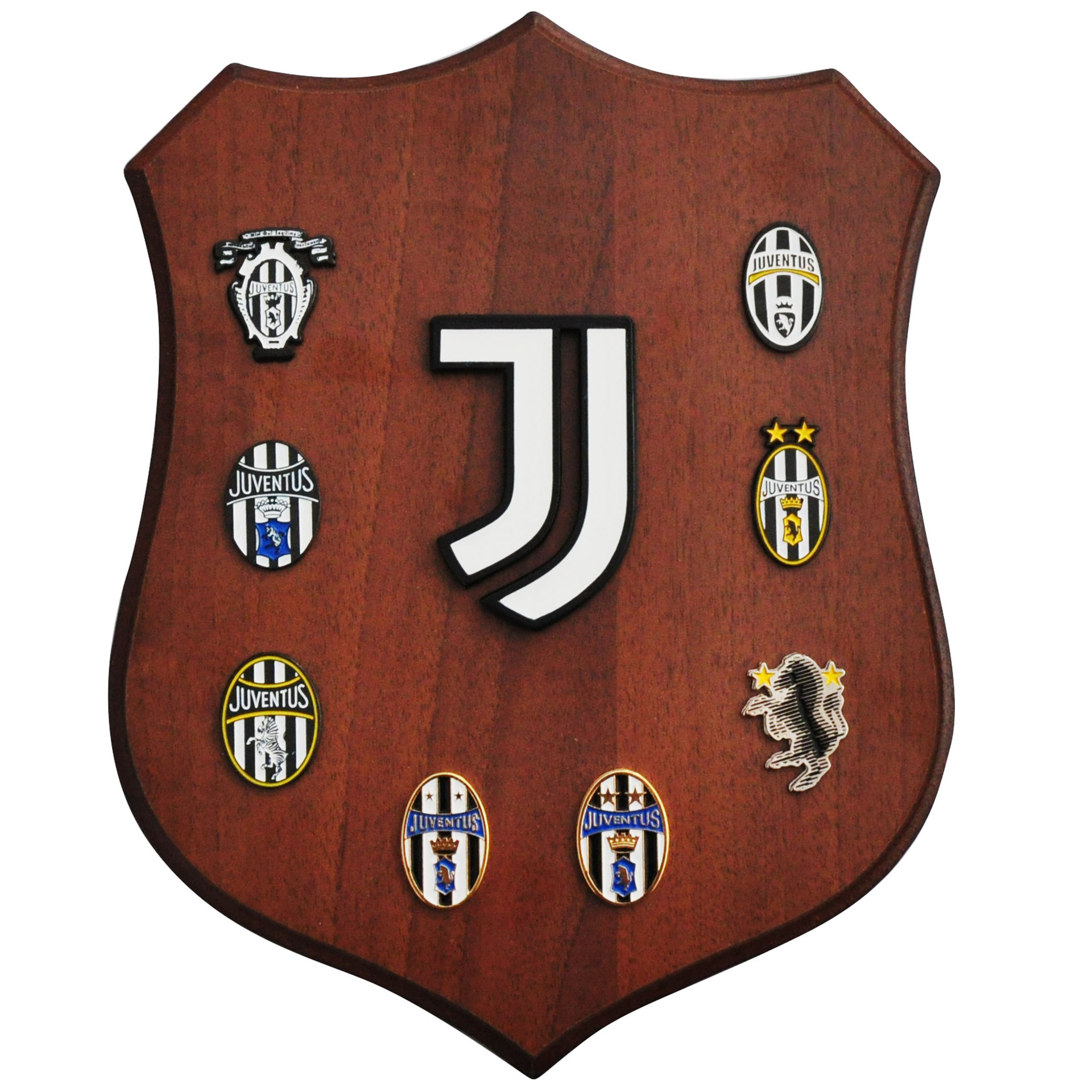 3785 Ju1305 Crest In Legno Con Logo Ufficiale E Marchi Storici Juventus