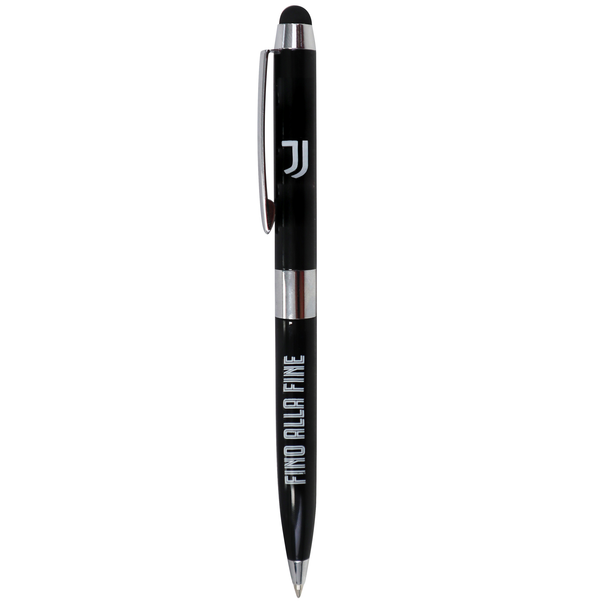Penna touch in metallo con fusto nero in box regalo