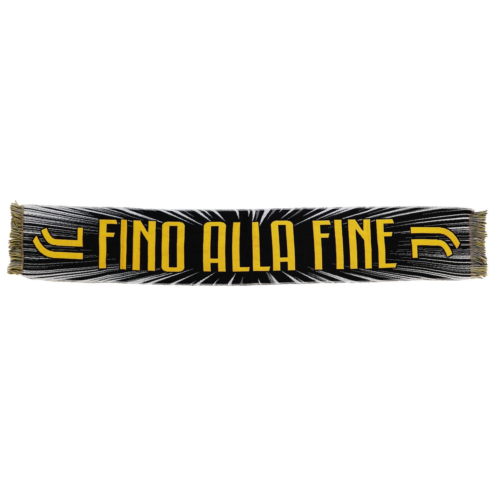 Sciarpa acrilico jacquard scritte giallejuventus