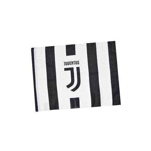 Bandiera senza asta juventus con logo giallo 50 x 70 cm