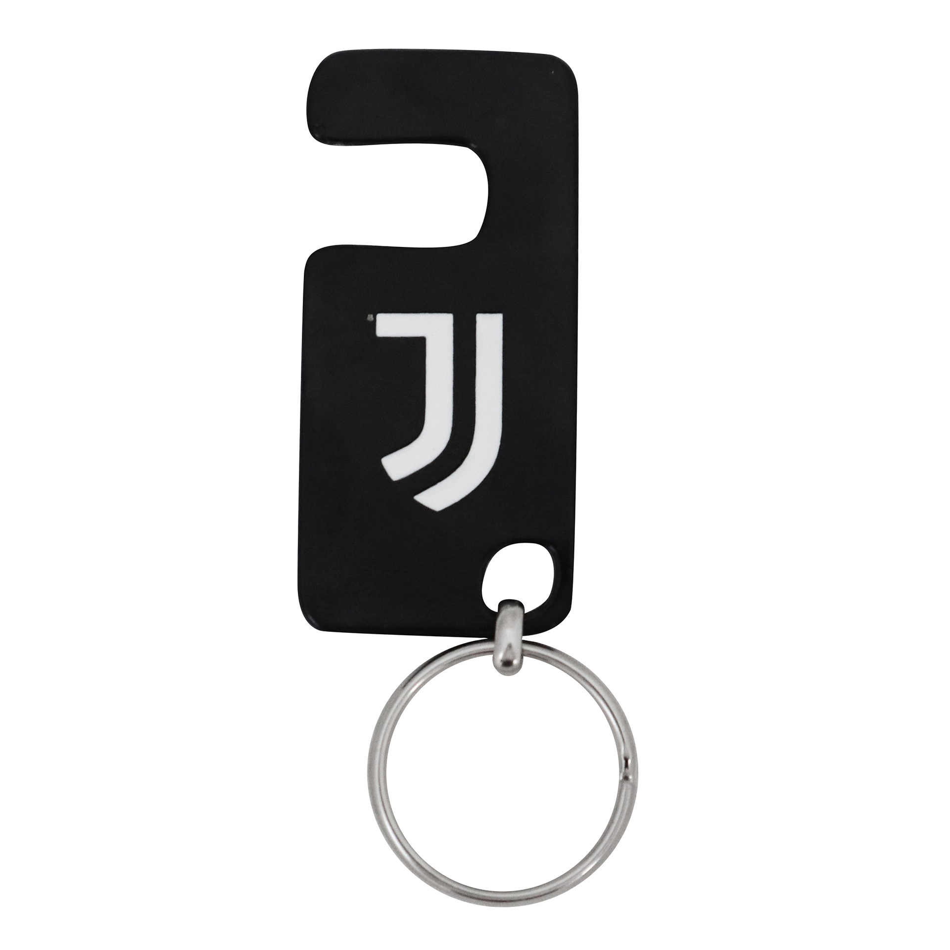 Portachiavi in metallo smaltato juventus con funzione di suppporto per c