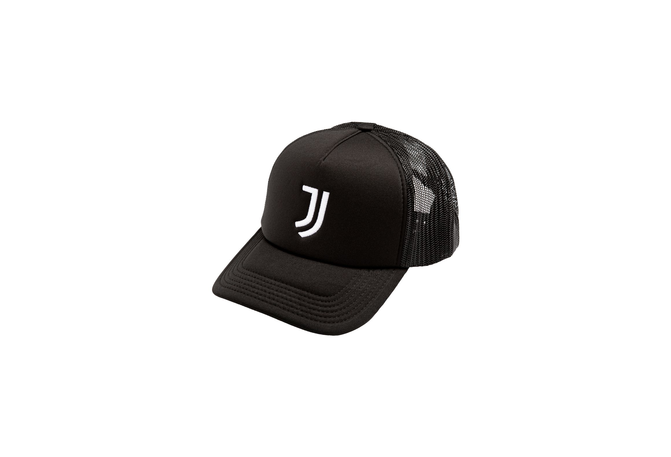 Cappello Con Visiera Juventus Nero Con Rete