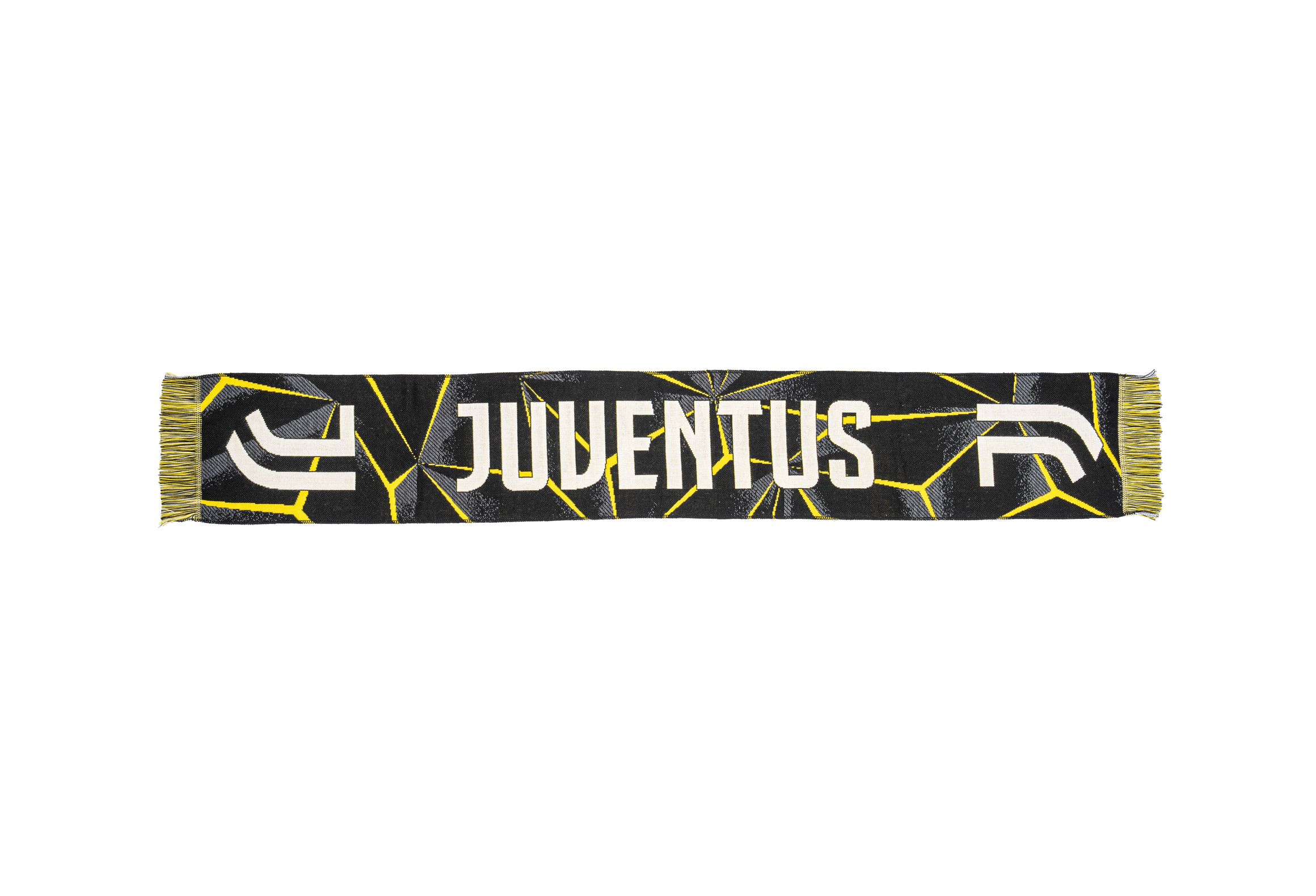 Sciarpa Juventus Gialla Logo Bianco